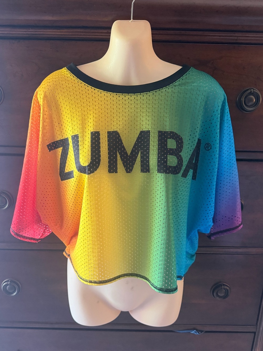 Zumba Pride Boxy Mesh Crop